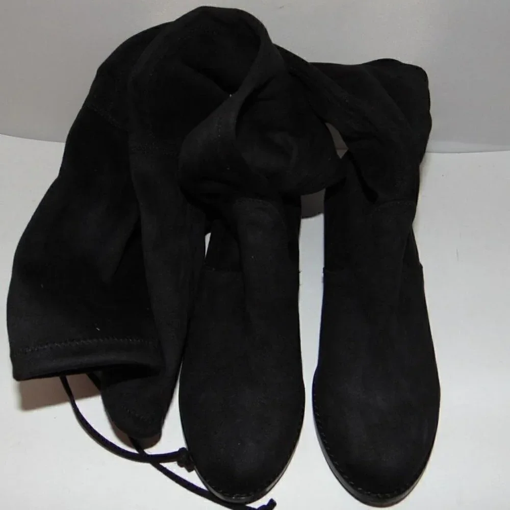Steve‎ Madden Black Orlene Over The Knee Boots